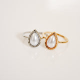 Marina Pearl Teardrop Ring