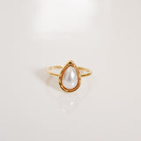 Marina Pearl Teardrop Ring