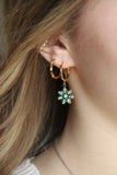 Cassidy Turquoise Hoops
