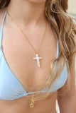 Beach Goddess Cross Necklace