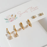 Regal Triple Earring Set