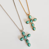 Choosin' Texas Turquoise Cross Necklace