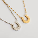 Cheyenne Scroll Horseshoe Pendant Necklace