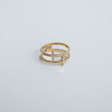 Ella Double Cross Ring