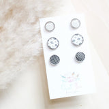 Neutral Aztec Plaid Variety Trio