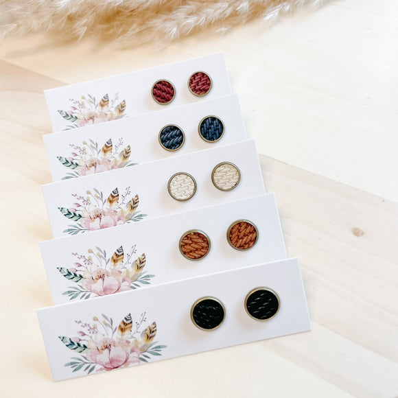 Sweater Weather Textured Studs