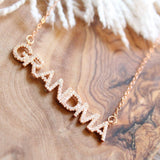 GRANDMA Crystal Necklace